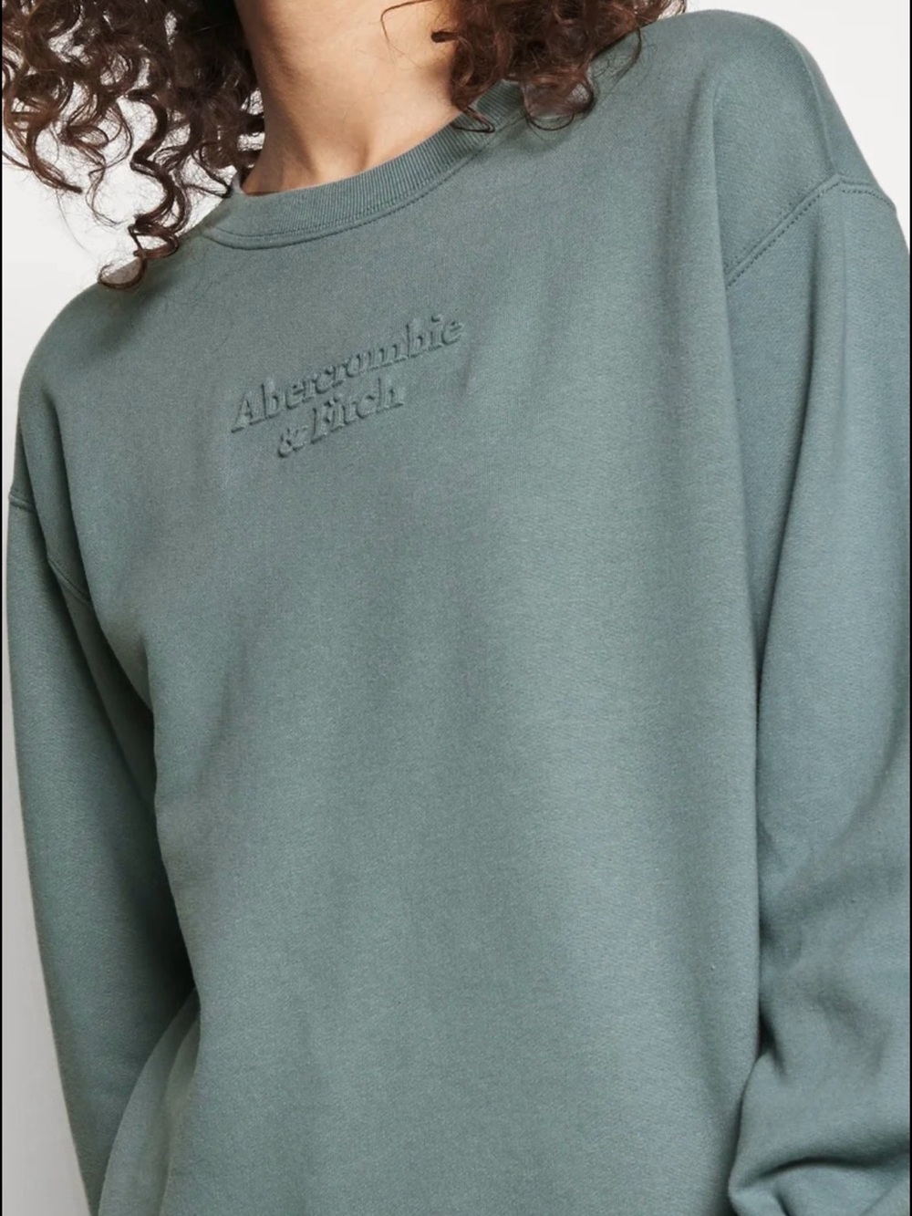 Abercrombie & Fitch Sage Green Crewneck Sweatshirt